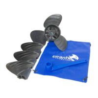 4-Bladed Piranha Boat Propeller with HB4-99 Hub – Piranha Propellers